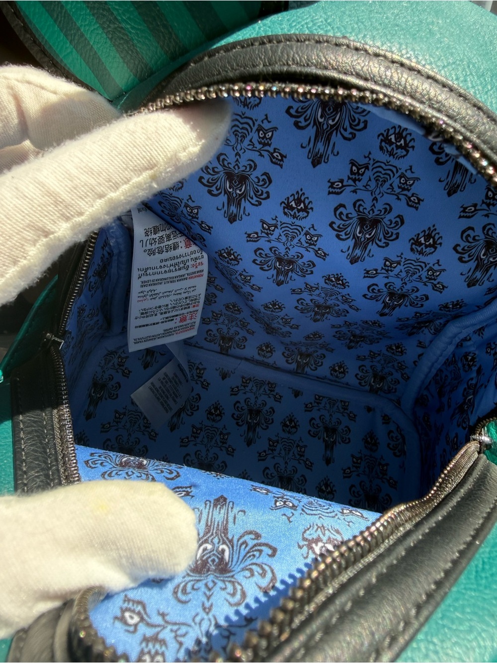 Loungefly Disney Parks Mickey Mouse The Main Attraction Haunted Mansion Backpack - Picture 9 of 16